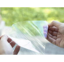 Fensterfolie wird angebracht