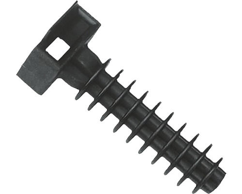 Halterung für Kabelbinder Ø 8 x 37,5 mm 25 Stück schwarz