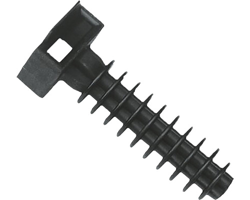 Halterung für Kabelbinder Ø 10 x 43,5 mm 25 Stück schwarz