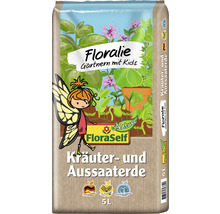 Kräuter- und Aussaaterde FloraSelf Floralie-Gärtnern mit Kids 5 L-thumb-0