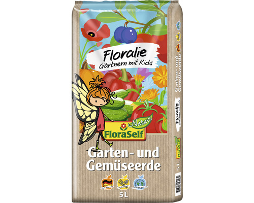 Garten- und Gemüseerde FloraSelf Floralie-Gärtnern mit Kids 5 L