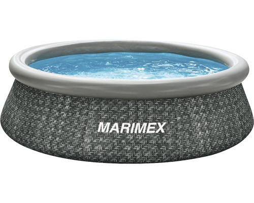 Aufstellpool Fast-Set-Pool Marimex Tampa rund Ø 305x76 cm ohne Zubehör multicolor Marimex Frame Pool mit Wasser gefüllt