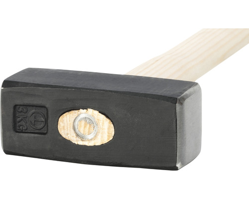 3 kg Fäustel mit Holzgriff