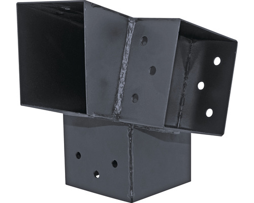 Pfostenverbinder aus Stahl mit Bohrlöchern