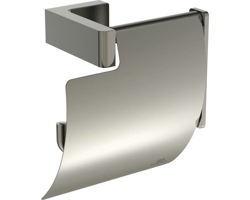 Toilettenpapierhalter Ideal Standard Conca Cube mit Deckel silber