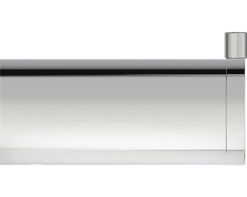 Detailansicht einer Gardinenstange aus Metall