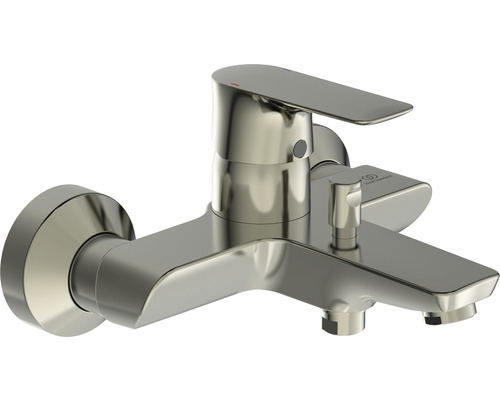Badewannenarmatur Ideal Standard Connect Air A7033GN silber glänzend gebürtstet Aufputz-Badarmatur für Wannenmontage