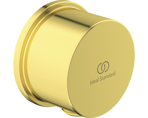 Wandanschlussbogen Ideal Standard Idealrain Atelier 1 Zoll brushed gold BC808A2 Ideal Standard Logo auf einem Ventil