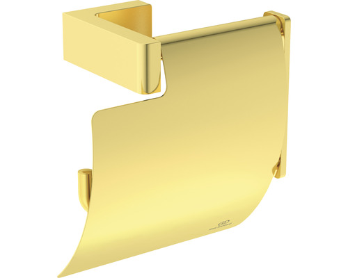 Toilettenpapierhalter Ideal Standard Conca Cube mit Deckel gold
