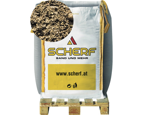 Komposterde Bio-Kompost Güteklasse A+ 1.000 L BigBag Big Bag mit Sand auf einer Palette