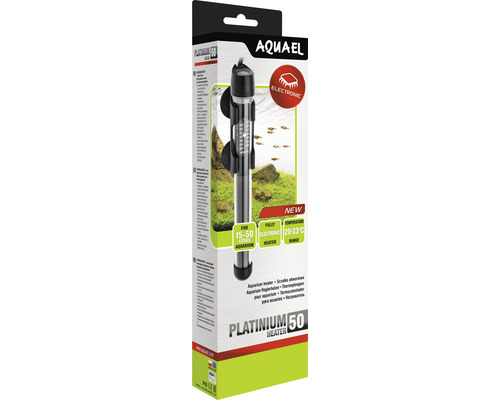 Heizstab Aquael Platinium 50 W Aquael Platinum 50 Watt Aquarium Heizer Verpackung