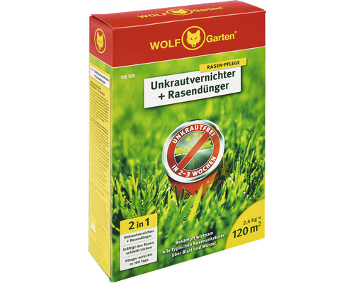 Wolf Garten Unkrautvernichter plus Rasendünger Packung