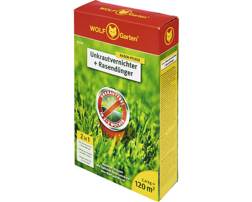 Wolf Garten Unkrautvernichter plus Rasendünger Packung