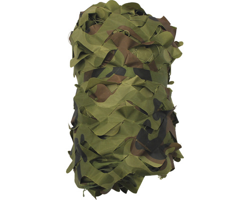 Gerollte Tarnnetzplane für den Außenbereich