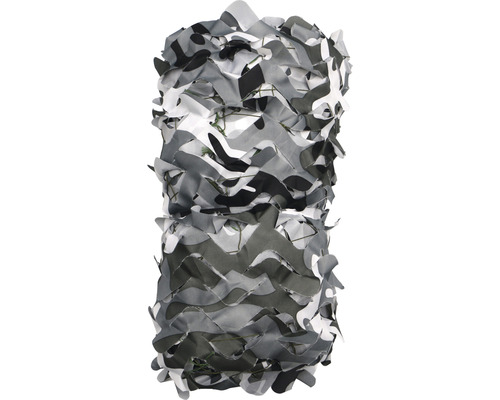 Gerollte Tarnnetz mit Wintermuster