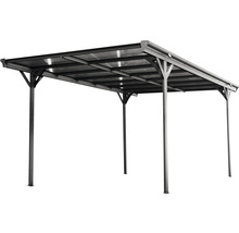 Freistehendes Terrassendach mit Polycarbonatplatten und Aluminiumrahmen