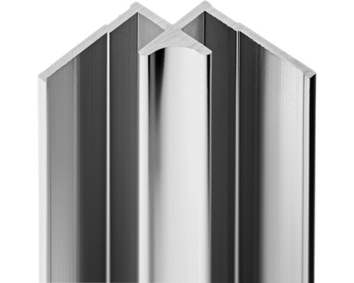 Innen-Eckverbinder Schulte Decodesign 2100 mm chromoptik für 3 mm Duschrückwände Aluminium Winkelprofil