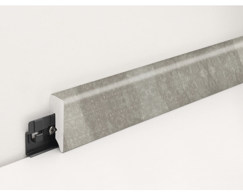 Sockelleiste mit Clip zur einfachen Befestigung an der Wand