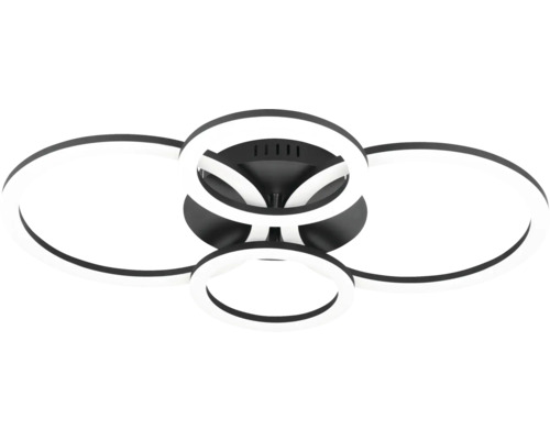 LED Deckenleuchte PARRAPOS-Z Eglo Crosslink-Z 41 W 5800 lm 3000-6500 K 1-flammig IP 20 schwarz - Kompatibel mit SMART HOME by hornbach Deckenleuchte mit ringförmigem Design
