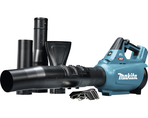 Akku-Laubbläser Makita UB001GZ ohne Akku 40V und Ladegerät Makita Akku-Laubsauger mit Zubehör