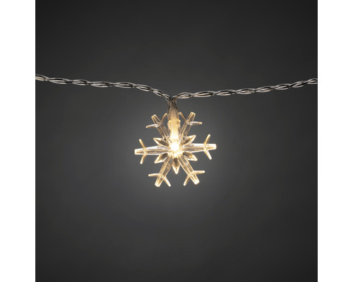 Lichterkette mit Schneeflocken