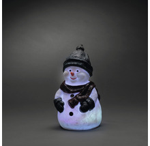 Dekofigur Schneemann mit Mütze und Schal