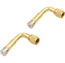 Zwei Winkelventile aus Messing
