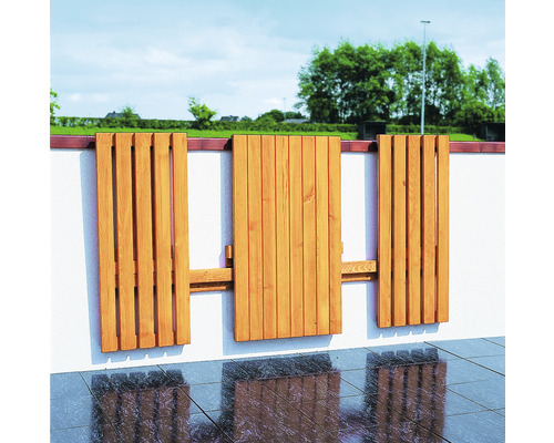 Holz Zaunelement zur Wandmontage für den Außenbereich