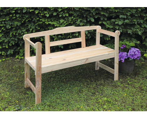 Holz Gartenbank mit Armlehne und Rückenlehne