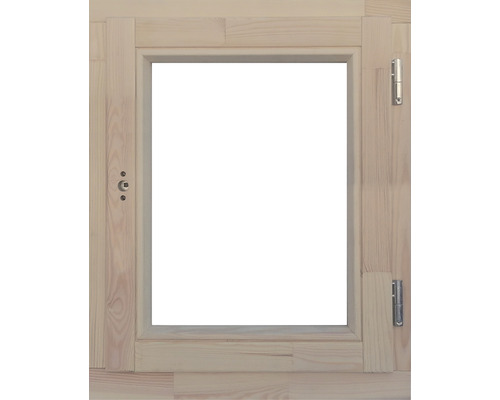 Holzfenster mit Beschlägen und Schloss