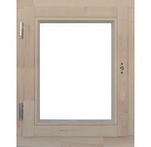 Holzfensterrahmen mit Beschlägen