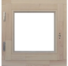 Holzfensterrahmen mit Beschlägen