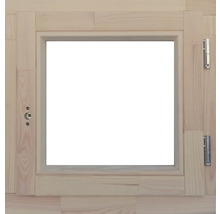 Holzfensterrahmen mit Beschlägen