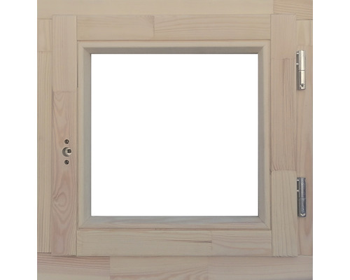 Holzfensterrahmen mit Beschlägen