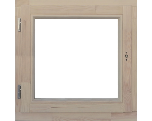 Holzfensterrahmen mit Beschlägen