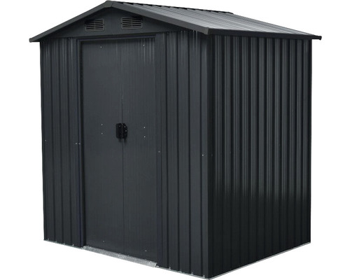 Gartenschuppen aus Metall mit Doppeltür
