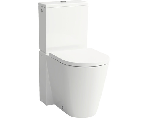 Standtiefspülklosett Laufen Kartell spülrandlos Abgang vario weiß H8243370000001 Toilette mit Spülkasten
