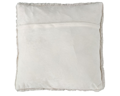 Kissen mit Reißverschluss und Fellrand