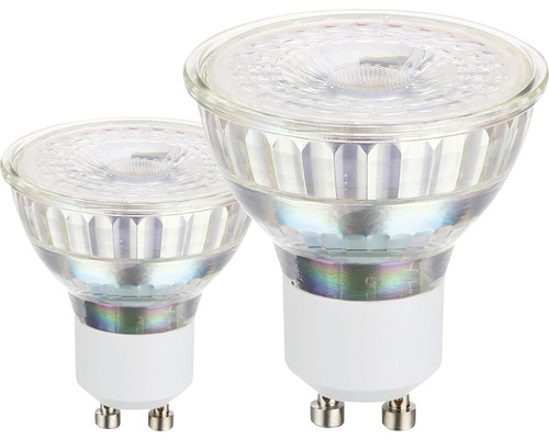 LED-Lampen GU10 / 4,5 W ( 50 W ) klar 345 lm 3000 K warmweiß