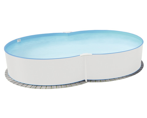 Einbaupool Stahlwandpool-Set Planet Pool Solo oval 525x320x150 cm inkl. Einbauskimmer