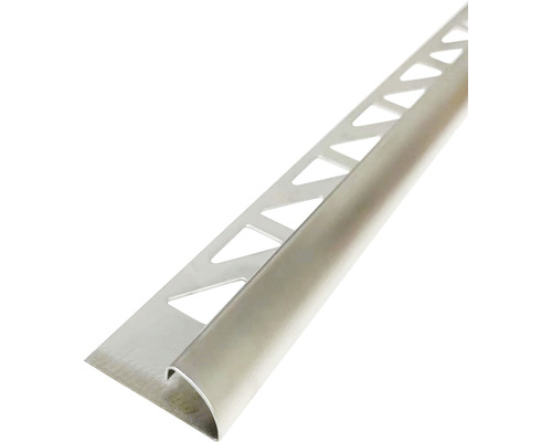 Viertelkries-Abschlussprofil Mirava 300 cm 10 mm edelstahl gebürstet Fliesenabschlussprofil aus Metall