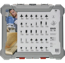 Bosch Fräser-Set, 30-teilig in Aufbewahrungsbox