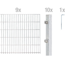 Doppelstabmattenset ALBERTS Typ 6/5/6 1800 x 140 cm feuerverzinkt