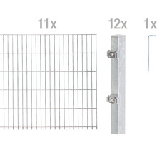 Doppelstabmattenset ALBERTS Typ 6/5/6 2200 x 140 cm feuerverzinkt