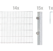Doppelstabmattenset ALBERTS Typ 6/5/6 2800 x 120 cm feuerverzinkt