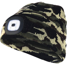 Mütze mit LED-Leuchte im Camouflage Muster