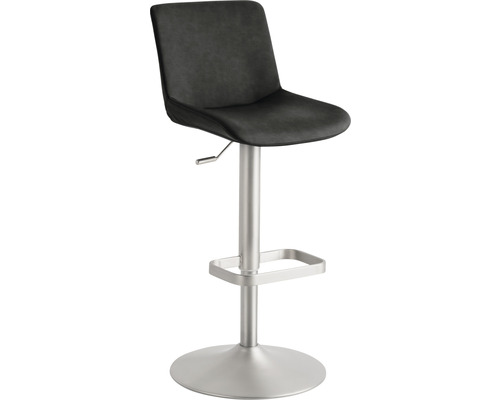 Barhocker mit Rückenlehne und Fußstütze