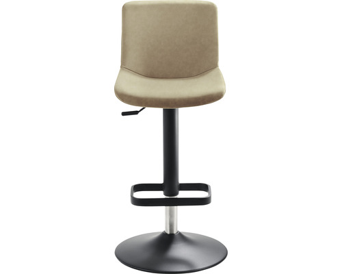 Drehbarer Barhocker mit Fußstütze und Bezug