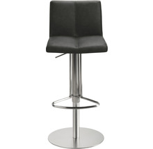 Barhocker Mayer Sitzmöbel 1242_26477 42x46x79 cm Gestell edelstahl gebürstet Sitz Kunstleder schwarzgrau-thumb-2 Barhocker Mayer Sitzmöbel 1242_26477 42x46x79 cm Gestell edelstahl gebürstet Sitz Kunstleder schwarzgrau-thumb-2