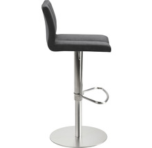 Barhocker Mayer Sitzmöbel 1242_26477 42x46x79 cm Gestell edelstahl gebürstet Sitz Kunstleder schwarzgrau-thumb-1 Barhocker Mayer Sitzmöbel 1242_26477 42x46x79 cm Gestell edelstahl gebürstet Sitz Kunstleder schwarzgrau-thumb-1